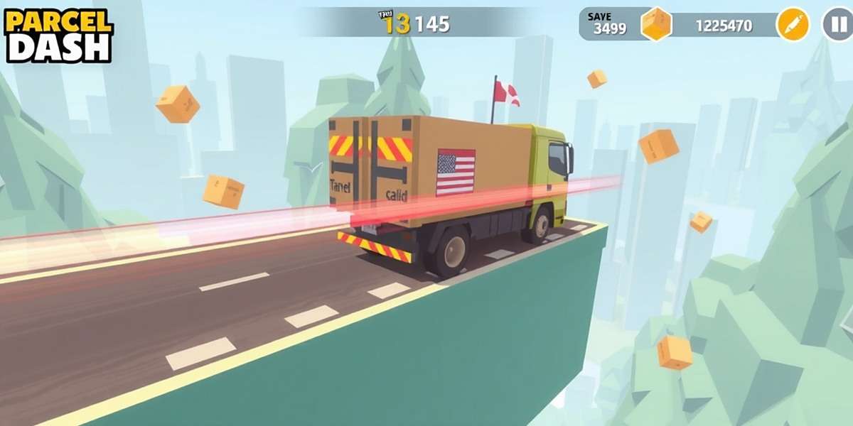 Parcel Dash Market Gameplay Parcel Dash gameplay showing delivery in Indian market
